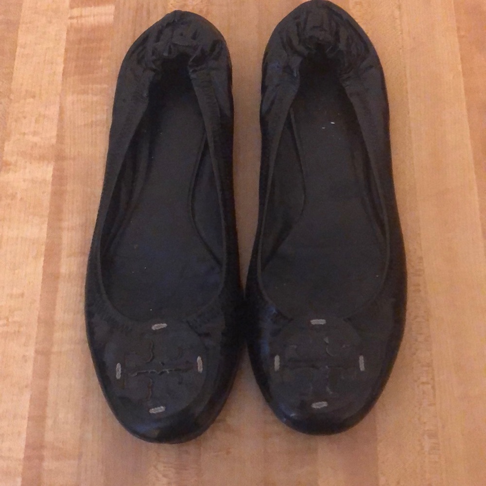 Black Tory Burch Reva flats